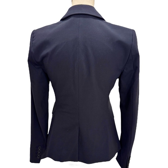 Ann Taylor Navy One-Button Seasonless Stretch Blazer - Picture 5 of 13